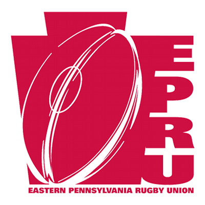 Eastern Pennsylvania Rugby Union logo with rugby ball in it