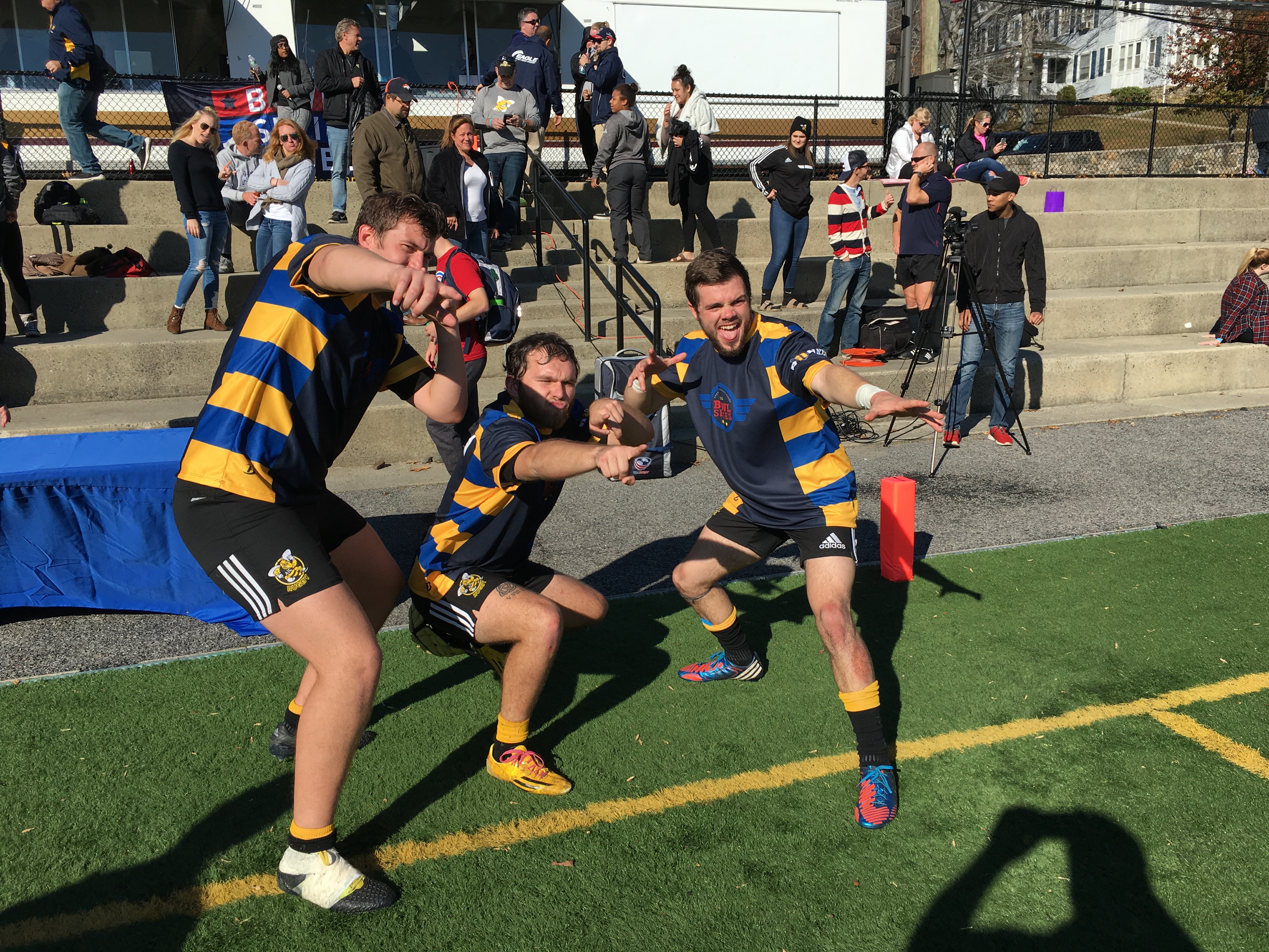 URugby MVPs from AIC Kurtis Werner, Matty Jones, and Blake Gurgul