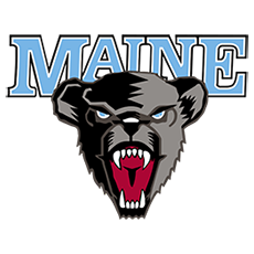 Maine text with black roaring bear