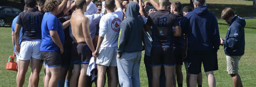team high five at practice end
