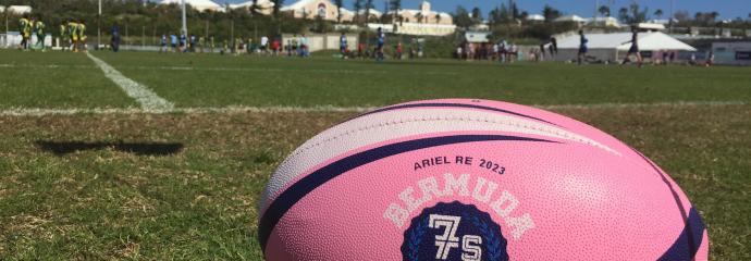 pink rugby at National Sports Centre 