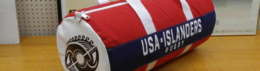 USA Islanders rugby bag design by International Athletic