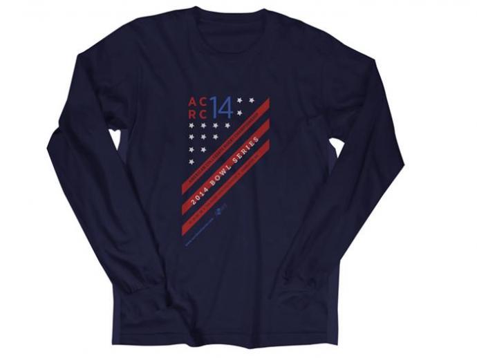 long sleeve dark blue shirt