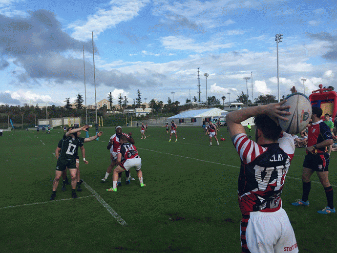 Bermuda 7s Gif with a player jumping for the ball