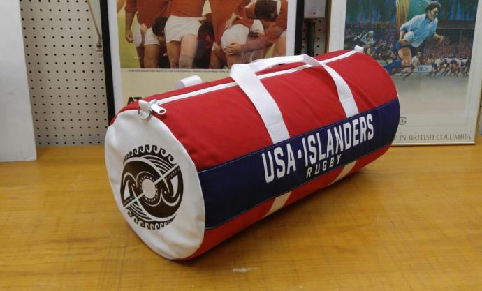 USA Islanders rugby bag design by International Athletic