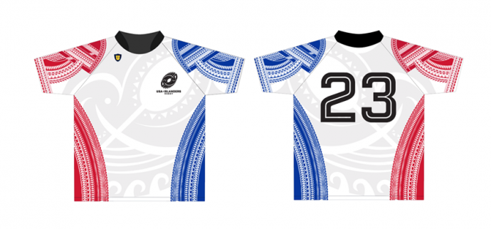 USA Islanders rugby jersey designed by 4x3 creative studio