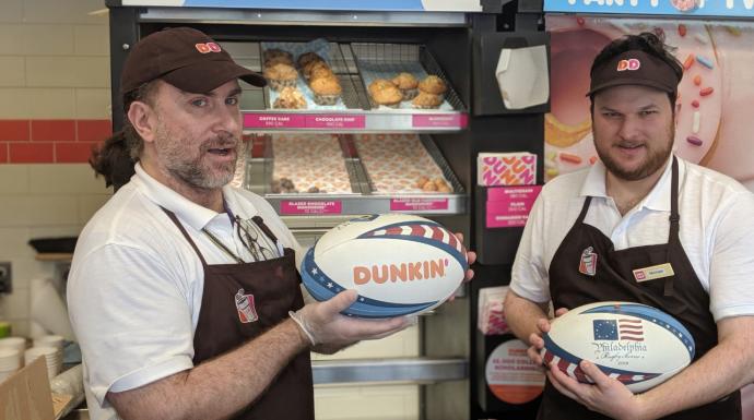 Thanks to Dunkin' for their sponsorship on our official tournament rugby ball