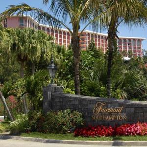 Palm Trees in front of the Fairmont hotel