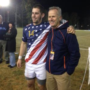 Boathouse's Doug Tibbetts gave out the Men of the Match awards