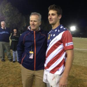 Boathouse's Doug Tibbetts gave out the Men of the Match awards