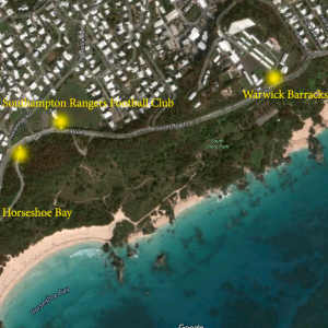 Map from Barracks to Horseshoe Bay