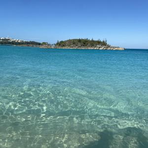clear blue water of Bermuda